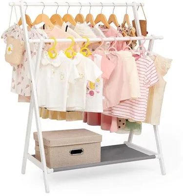 Immagine prodotto di Appendiabiti per bambini in bambù, pieghevole e sicuro
