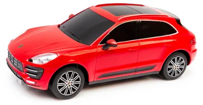 Zdjęcie produktu dla Porsche Macan Turbo skala 1:24 Rastar 71800 samochód sterowany czerwony