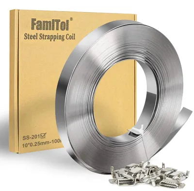 Edelstahlband 10×0,25 mm, 100 m, für schwere Lasten