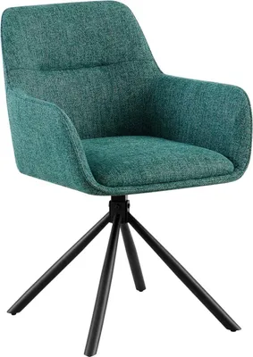 Immagine prodotto di Lettino girevole per sala da pranzo in tessuto - Design confortevole - Funzione girevole a 180° | Colore: verde scuro