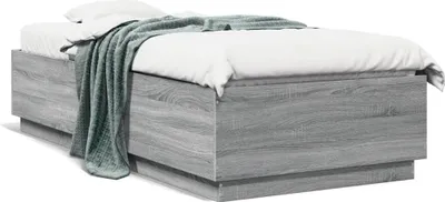 Obrázok produktu pre vidaXL Detská posteľ Grey Sonoma 90x200 cm Materiál dreva