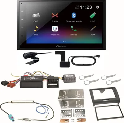 Produktbild von Pioneer DMH-A340DAB Digitalradio Bluetooth Einbauset für Audi TT 8J