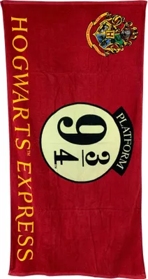 Produktbild von Groovy Harry Potter Hogwarts Express 9 3/4 Baumwollhandtuch Rot  Rot One Size