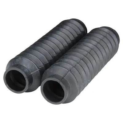 Image de Jeu de soufflets de fourche en caoutchouc noir (180/25/30mm) pour Zündapp ZX ZA ZL ZS ZE 25 40 Type 460 / Star 2 Type 462