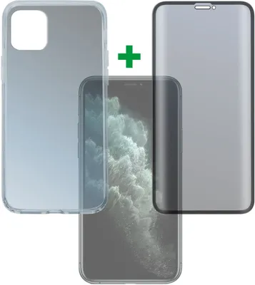 Produktbild von 4smarts 360° Premium Protection Set iPhone 11 Pro Max schwarz