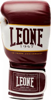 Zdjęcie produktu dla Rękawice bokserskie Leone1947 Shock X, wykonane ze sztucznej skóry, czerwone, 10 oz