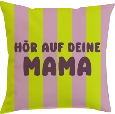 Produktbild von MAGMA Heimtex - Kissen FUNKY - Hör auf deine Mama - 25 x 25 cm
