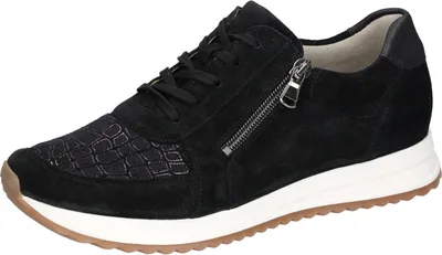 Produktbild von Waldläufer Damen Sneaker H-Vicky 33675-3.5, 33675-4, 33675-4.5, 33675-5, 33675-5.5, 33675-6, 33675-6.5, 33675-7, 33675-7.5, 33675-8 WDL-752H02-303 schwarz ls hell 7