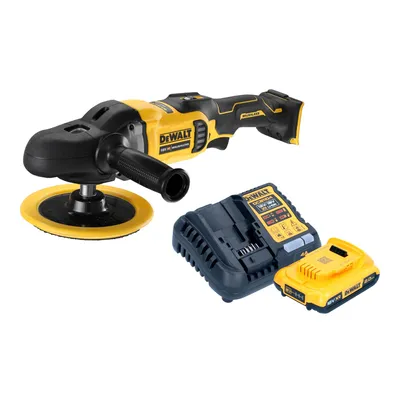 Produktbild von DeWalt DCM 849 D1 Akku Exzenter Poliermaschine 18 V 180 mm Brushless + 1x Akku 2,0 Ah + Ladegerät