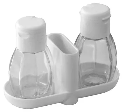 Productafbeelding van Fackelmann serviesset: zout, peper en cocktailprikkers, zoutvaatje, pepervaatje, 13 cm