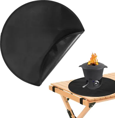 Produktbild von XL-Grillmat für Haard und Buitenbarbecue - Hittebestendige Mat, Rund, Dekbeschermer, 495cm