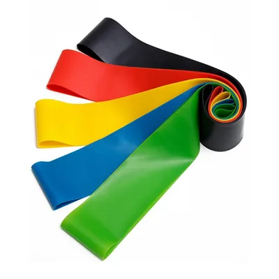 Productafbeelding van Hulser Mini Fitnessband Set – 5-delig – 2 tot 18 kg – 30 cm – Fitnessband voor pull-ups – Booty bands – Stretchband – Weerstandsband