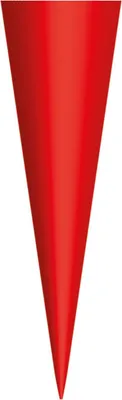 Produktbild von Schultüten-Rohling klein zum Basteln rot - 50 cm rund - ohne Verschluss