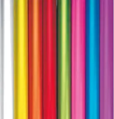 Image de 5x rouleau de papier cadeau/carton assorti nacré 2m x 70cm