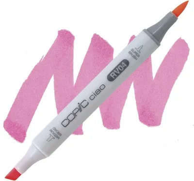 Immagine prodotto di COPIC Ciao Pennello e scalpello bifacciale, RV04 Rosa shock