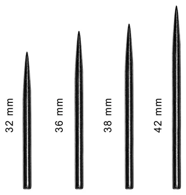 Produktbild von BULL'S Dart Point Black - 42 mm -- 1 Satz