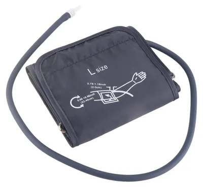 Blutdruckmanschette, 2 Stück, verstellbar, 22–48 cm, D-Ring