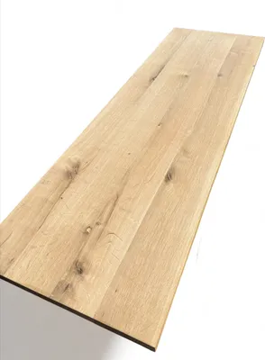 Produktbild von Massivholzplatte Geradekante 120x60cm, Eiche, Tischplatte, Arbeitsplatte aus Eiche massiv, Holz-Arbeitsplatte