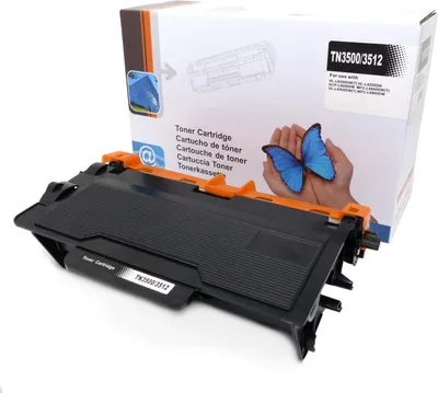 Produktbild von Toner ersetzt Brother TN3500 / TN3512 – kompatibel mit Brother DCP, HL, MFC Serien – Hohe Reichweite, 12.000 Seiten, Schwarz