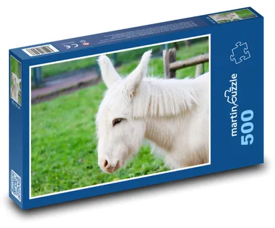 Obrázek produktu pro Puzzle 500 Bílý Osel na Louce - martinpuzzle