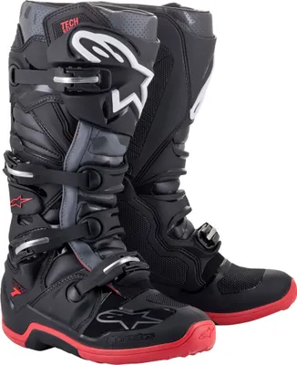 Zdjęcie produktu dla Buty motocrossowe Alpinestars Tech 7, czarny/szary/czerwony, 14 (49,5)