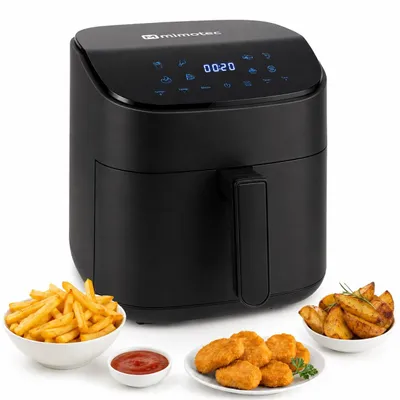 Heißluftfritteuse 6,5 l, 1600 W, Touchscreen, 8 Programme, 80-200 °C