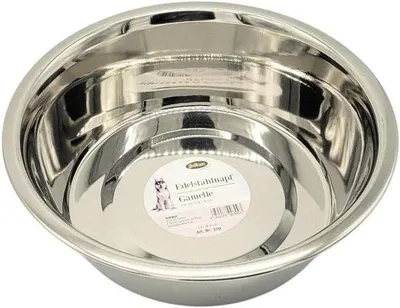 Produktbild von Futterkasten Hunde - Futterkasten Edelstahl - Hunde Futter - Hygiene Material - 255 cm Durchmesser - Silberfarben