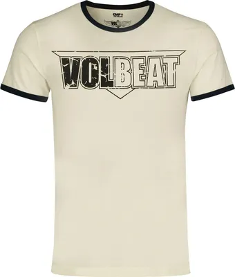 Produktbild von Volbeat T-Shirt Herren Logo - Ringer Shirt altweiß L