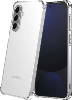 Zdjęcie produktu dla Przezroczyste etui na telefon Samsung Galaxy S24 FE ze zderzakiem - przezroczyste, odporne na wstrząsy etui z silikonu TPU - Smartphonica