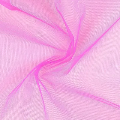 Produktbild von Tüll Stoff Meterware uni Pink 150 cm für Deko und Kostüme