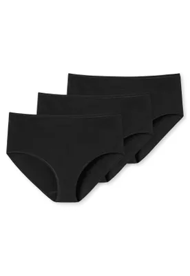 Produktbild von Schiesser Damen 3PACK Midi schwarz Pack (Mehrfach) Gr. 046