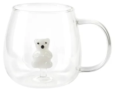 Obrázek produktu pro Skleněná sklenice z borosilikátového skla Peter Bear Peter Bear 7,5 x 11,5 x V 9,5 cm čirá 1 ks