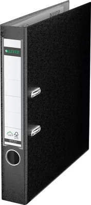 Produktbild von Leitz 180° Plastic Lever Arch File, 55 mm, 320 mm, 440 g, Schwarz