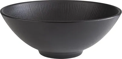 Produktbild von APS 85061 Schale NERO, Ø 24 cm, Höhe 9 cm, Melamin, schwarz, 1,7 Liter