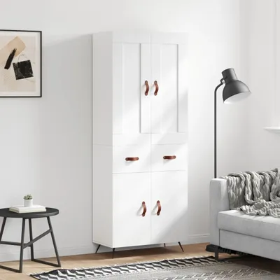 Produktbild von vidaXL Highboard Weiß 69,5x34x180 cm Holzwerkstoff