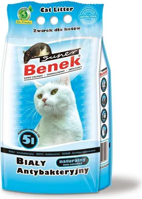 Produktbild von Certech Super Benek  Weiß Antibakteriell - Katzenstreu Klumpend 5 l