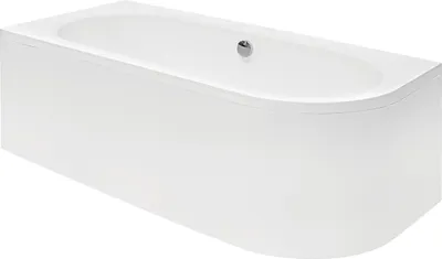 Produktbild von Eckbadewanne Badewanne Avita LINKS 170X75 mit Füßen und Ablaufgarnitur ( mit Schürze)