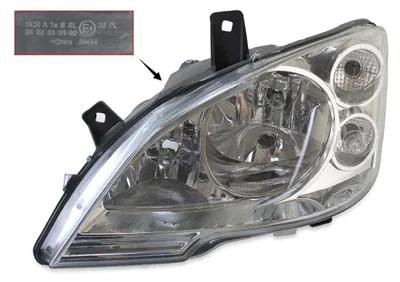 Produktbild von Scheinwerfer links mit Motor für Mercedes Vito, Viano 2010-2015.