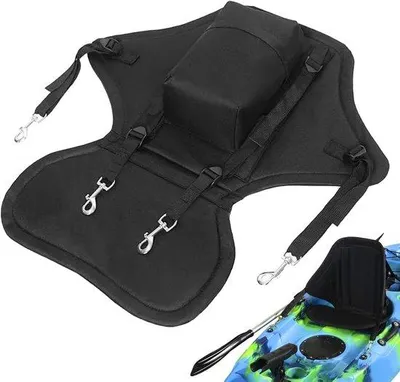 Image de Siège de kayak avec sac de rangement, réglable, amovible