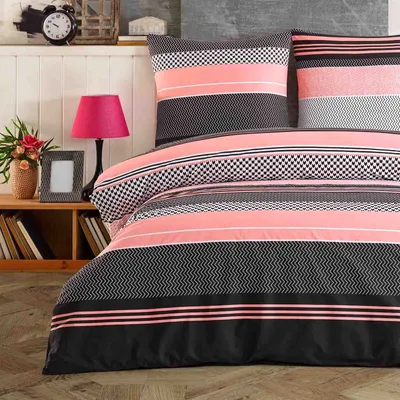 Produktbild von Buymax Bettwäsche 100% Baumwolle Renforce 200x220 cm und 2x 80x80 cm mit Reißverschluss, Pflegeleicht, Bügelleicht