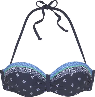 Produktbild von LASCANA Bügel-Bandeau-Bikini-Top Jimer nachtblau Größe 36 Cup D
