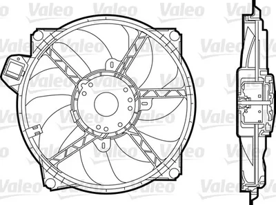 Produktbild von VALEO 696376 Lüfter Motorkühlung Kühlerlüfter für RENAULT MEGANE III Grandtour (KZ0/1) Wasserkühler