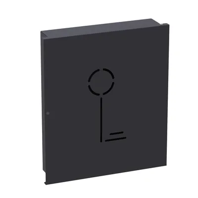 Produktbild von VOSSBACH Edelstahl Schlüsselkasten Schwarz 8 Haken Magnetverschluss Schlüsselbox Schlüssel Kasten Box