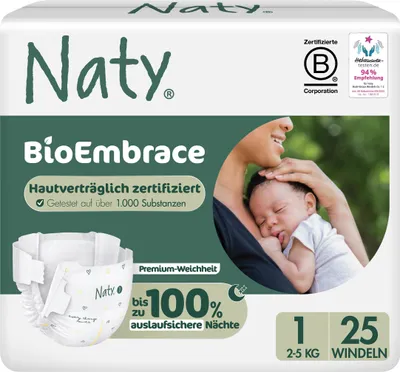 Produktbild von Eco by Naty Öko Windeln BioEmbrace Größe 2