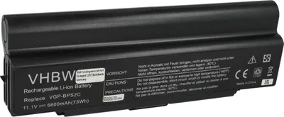 Produktbild von vhbw Akku kompatibel mit Sony Vaio VGN-FE25TP, VGN-FE28GP, VGN-FE28CP, VGN-FE21 Serie, VGN-FE25CP, VGN-FE25GP Notebook (6600 mAh, 11,1 V, Li-Ion)