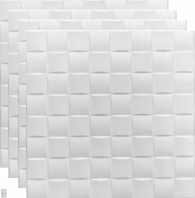 Produktbild von (!!! Sparpaket 25 qm / 100 Stück !!!) 3D Wandpaneele Wandverkleidung Deckenpaneele Platten Paneele Polystyrol XPS