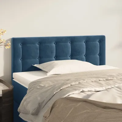 Produktbild von vidaXL Kopfteil Dunkelblau 80x5x78/88 cm Samt - Kopfteil - Kopfteile - Bett-Kopfteil - Bettkopfteil
