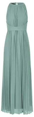 Produktbild von APART Fashion Damen Plissee-Chiffon-Maxikleid, Elegantes Kleid mit hohem Ausschn