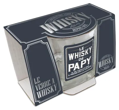Whiskyglas mit Opa-Motiv, 250 ml, Mehrfarbig
