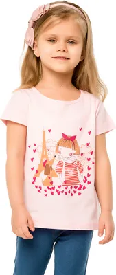 Produktbild von Mädchen-T-Shirt I love Paris - Rosa - 98